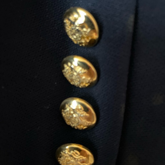 Ralph Lauren Navy Blazer with Embroidered Crest - Picture 7 of 11